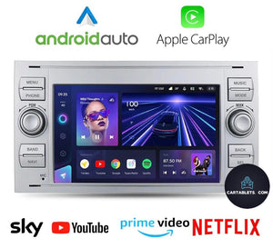 CTB-FRD520X | FORD 2003-2011 | NAVIGATORE ANDROID AUTO APPLE CARPLAY | USB BLUETOOTH WIFI 4G | CARTABLET 2DIN COMANDI AL VOLANTE